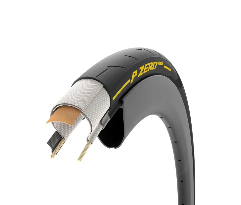 Pirelli P Zero Race Road Bike Tyre – Tube Type 26x622 foldable black-yellow