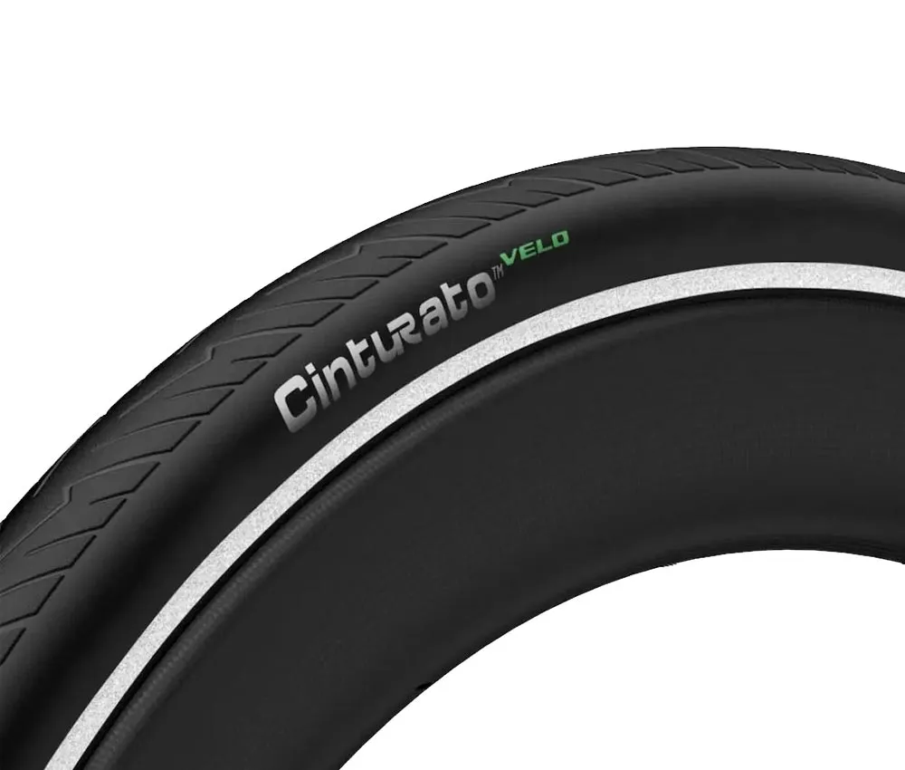 Pirelli Cinturato Velo TLR Road Bike Tyre 28x622 black-reflective