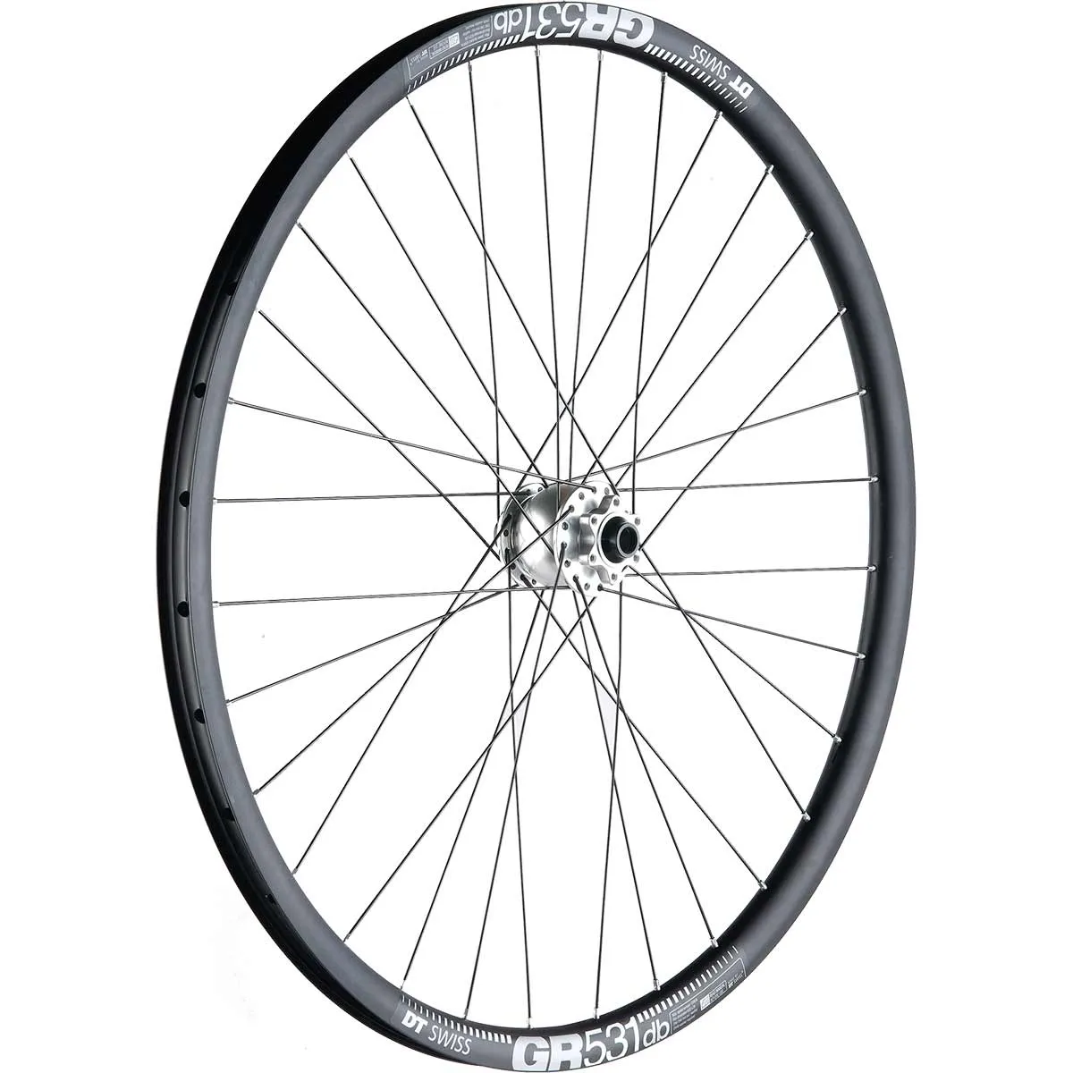 28-inch gravel front wheel Schmidt SON 28 hub dynamo disc – DT Swiss GR 531 DB rim, built by TNC
