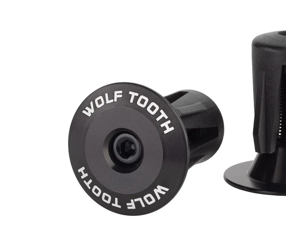 Wolf Tooth Bar Ends – screw-on 16–21.5 mm aluminium black