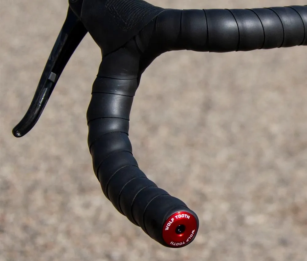 Wolf Tooth Bar End Handlebar End Caps – screw-on 16–21.5 mm aluminium, purple