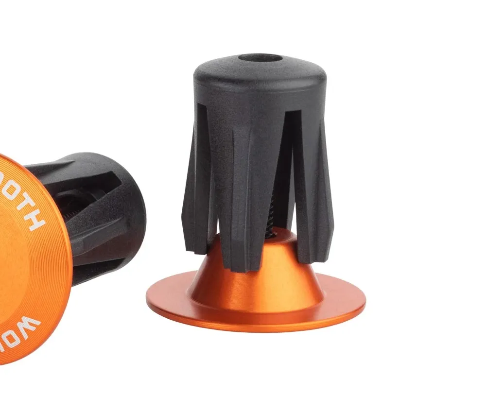 Wolf Tooth Bar Ends – screw-on 16–21.5 mm aluminium orange