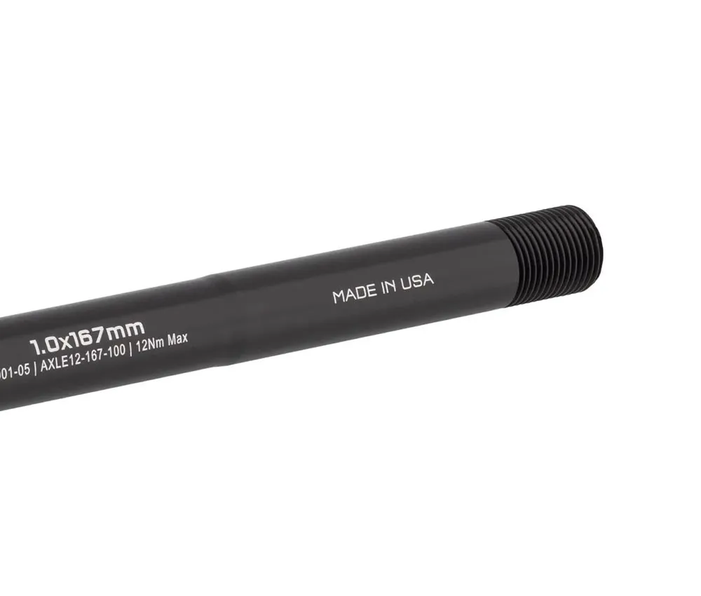 Wolf Tooth Rear Wheel Thru-Axle – Length 167mm, Thread M12x1.0mm, Black