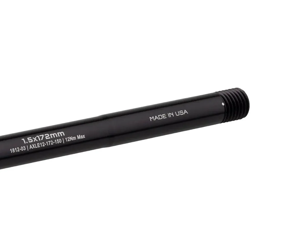 Wolf Tooth Rear Wheel Thru-Axle – Length 172mm, Thread M12x1.5mm, Black