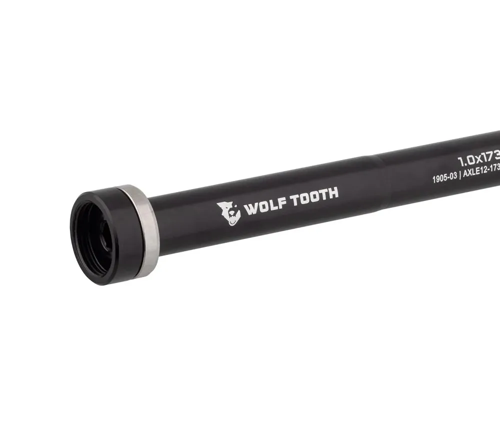Wolf Tooth Rear Wheel Thru-Axle – Length 173mm, Thread M12x1.5mm, Black