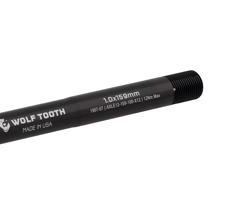 Wolf Tooth X-12 Rear Thru-Axle - 12x142mm / 12x159mm, M12x1.0mm thread, black