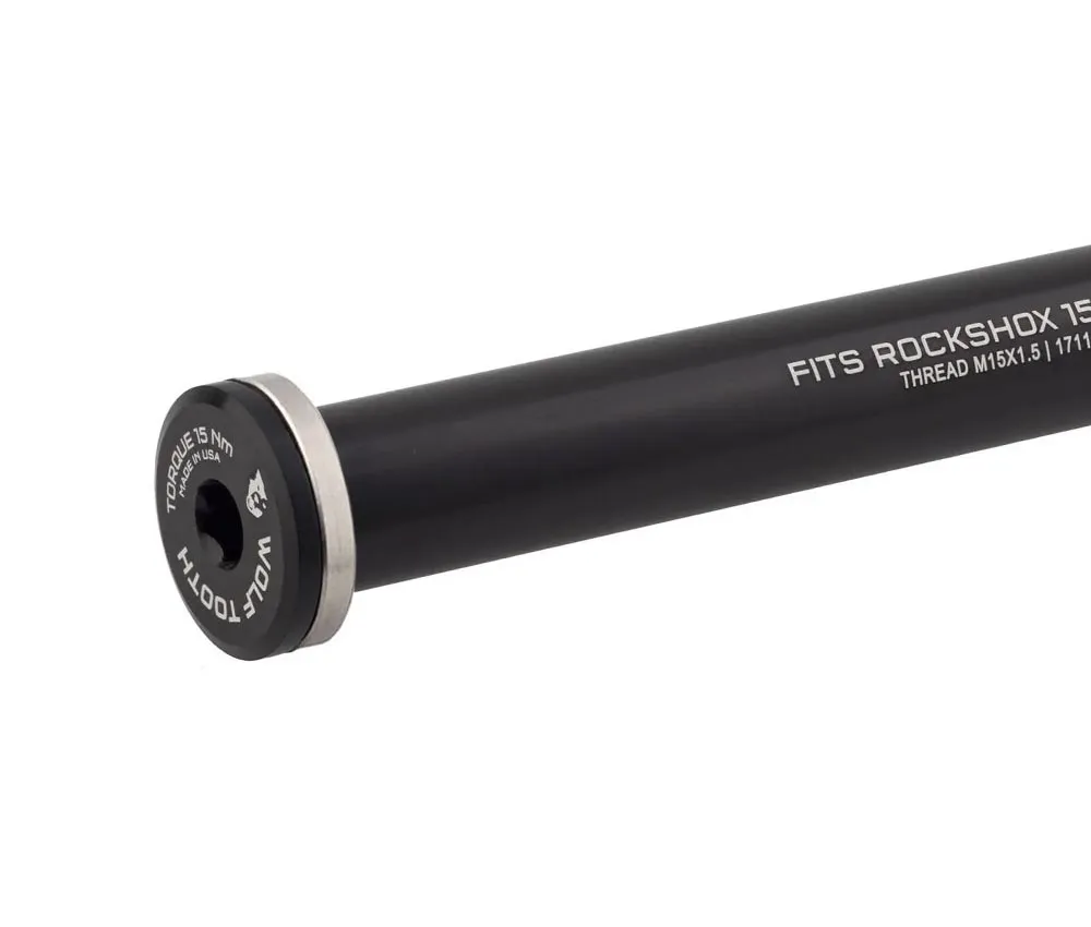 Wolf Tooth Fox Front Wheel Thru-Axle - Boost 15x110mm, length 155 mm, M14x1.5mm, black