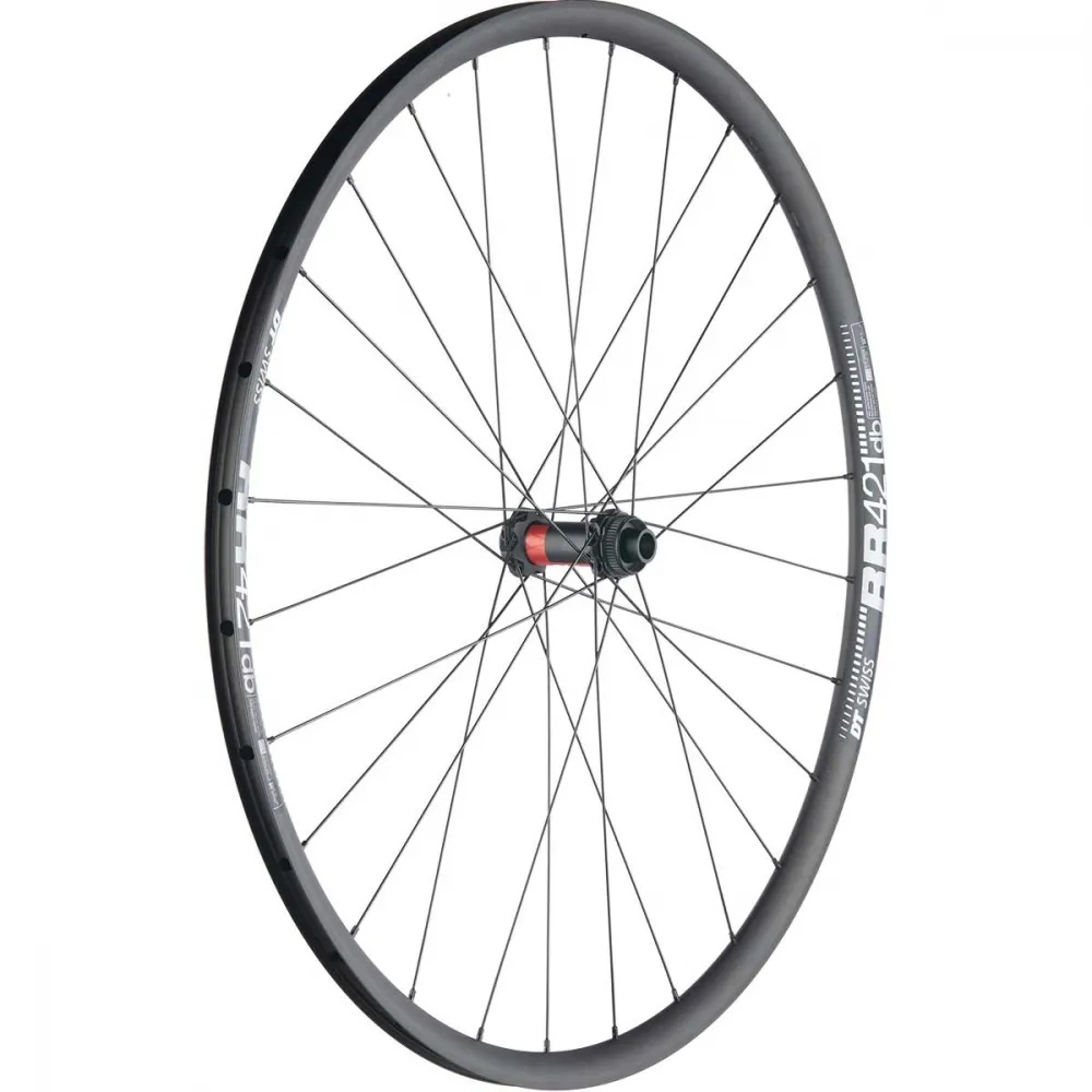 28-inch road/gravel front wheel: DT Swiss 240 EXP straight-pull hub + DT Swiss RR 421 rim, built by TNC