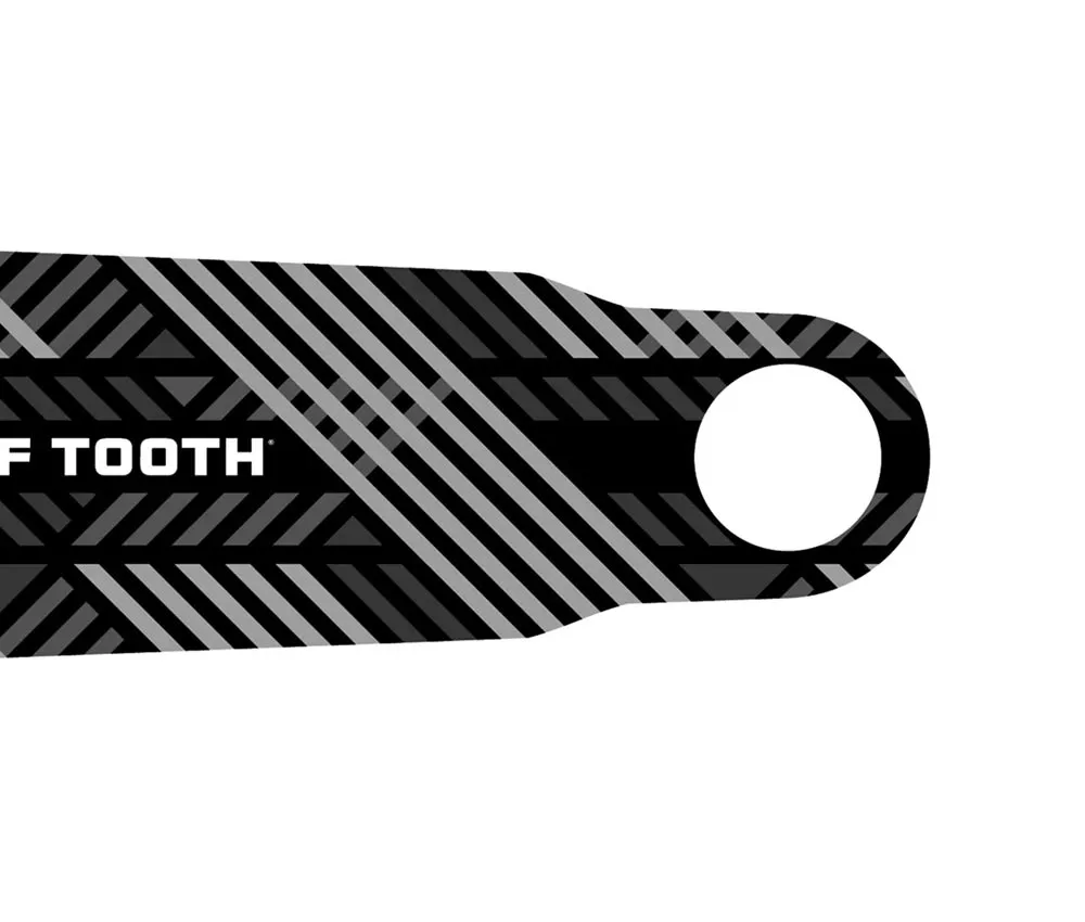 Wolf Tooth Crank Arm Protector – 190x49.2mm self-adhesive film, black patterned