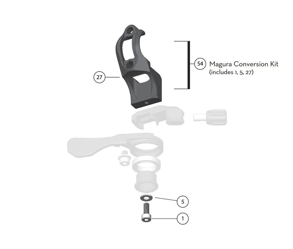 Wolf Tooth ReMote / ReMote LA conversion kit for Magura MT