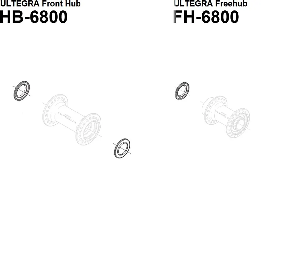 Shimano Ultegra HB-6800 / FH-6800 Front and Rear Hub Spare Part | Hub Seal