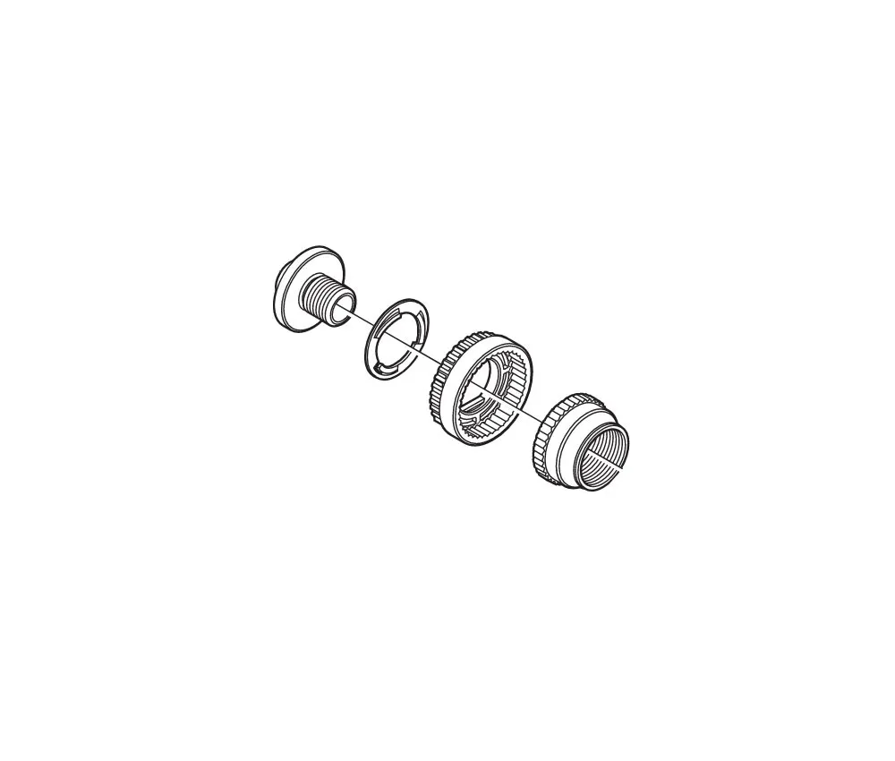 Shimano Ultegra HB-6800 front hub spare part | Axle bolt, complete, No. 7