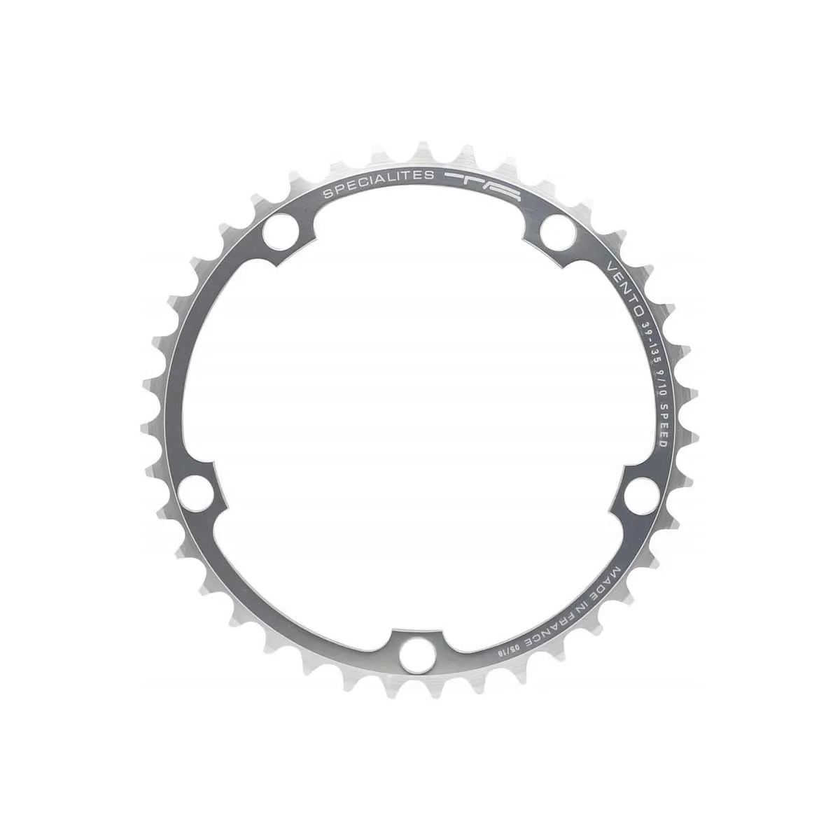 TA Specialite Vento Chainring 10+9 x 2-speed Campagnolo 135 Lk silver inner 40 teeth