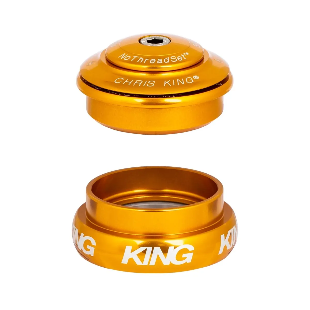 Chris King InSet i8 Headset Mixed Tapered 1 1/8 - 1 1/4 inch gold | gold ZS44/28.6 - EC44/33