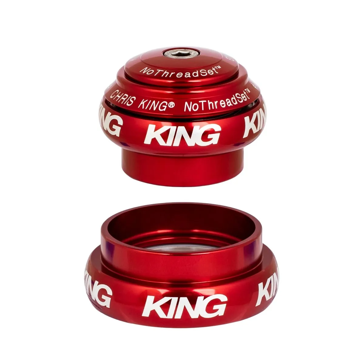 Chris King NoThreadSet Headset Tapered 1 1/8 - 1 1/4 inch red | red EC34/28.6 - EC44/33
