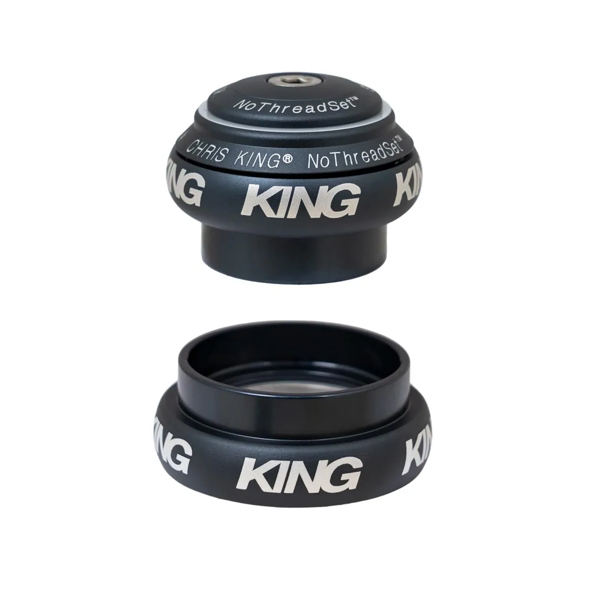 Chris King NoThreadSet Headset Tapered 1 1/8 - 1 1/4 inch grey-blue | midnight EC34/28.6 - EC44/33