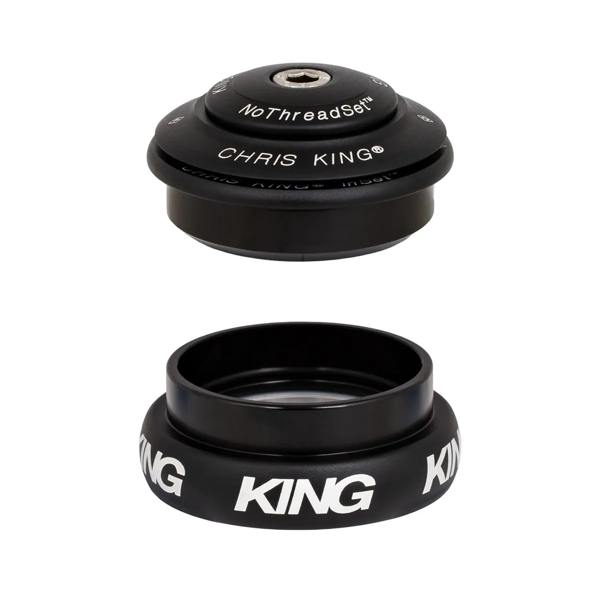 Chris King InSet i8 Headset Mixed Tapered 1 1/8 - 1 1/4 matt black | matte jet ZS44/28.6 - EC44/33