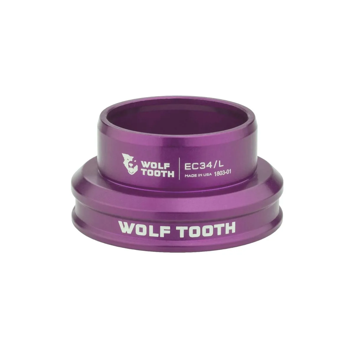 Wolf Tooth Performance Bottom Cup 1 1/8 inch | EC34/30 purple