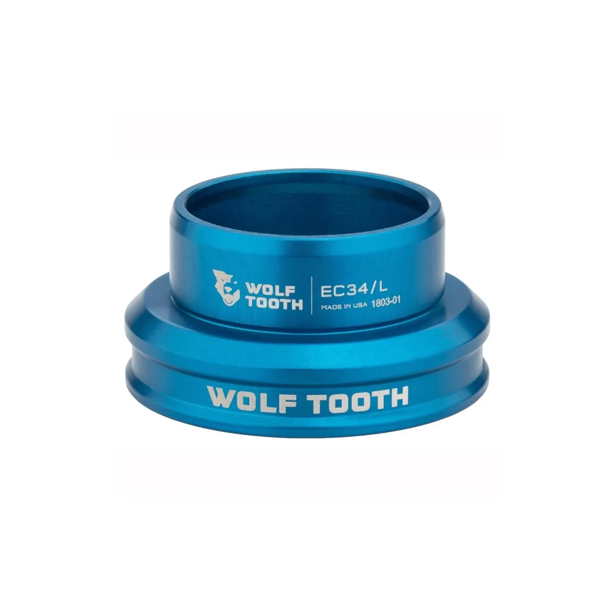 Wolf Tooth Premium Bottom Cup 1 1/8 inch | EC34/30 blue