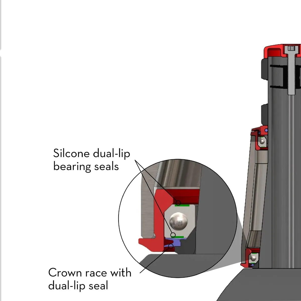 Wolf Tooth Premium Bottom Cup 1 1/8 inch | EC34/30 blue