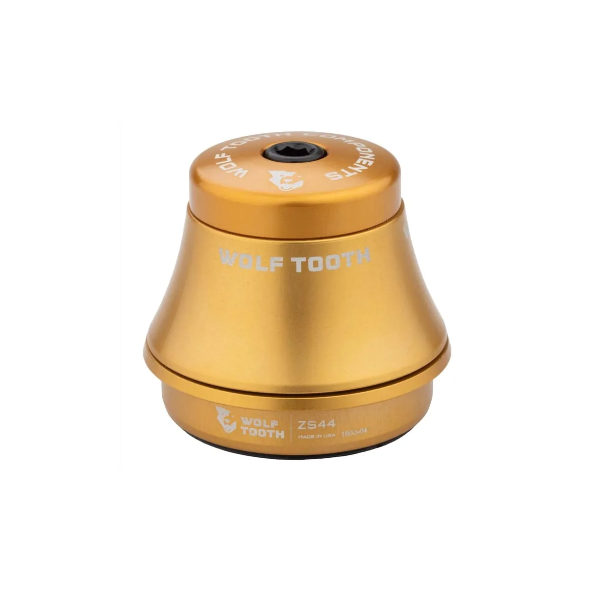 Wolf Tooth Premium Headset Upper Cup 1 1/8 inch | ZS44 / 28.6 mm Height 25 mm Gold