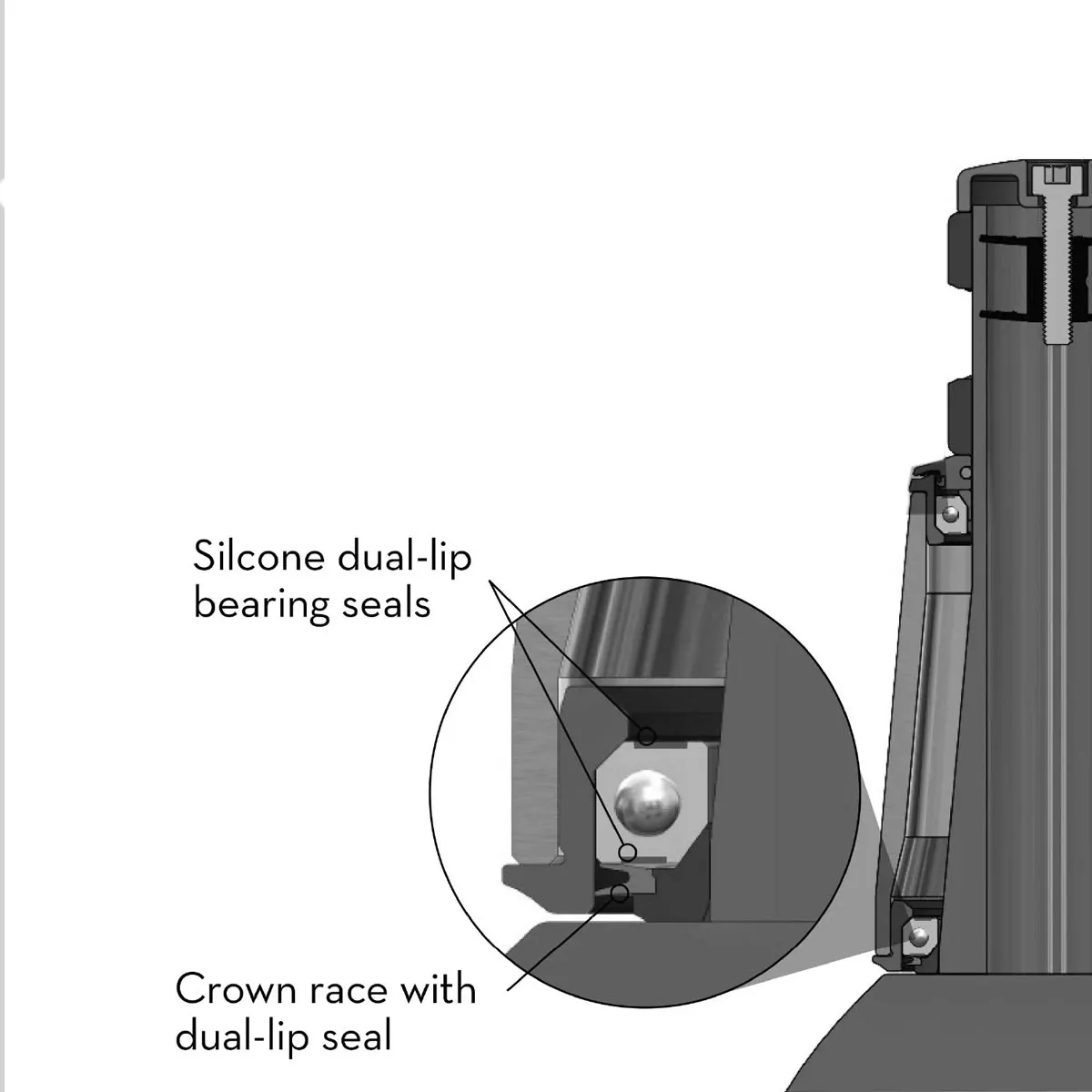 Wolf Tooth Performance Bottom Cup 1.5 inch | ZS56/40 black