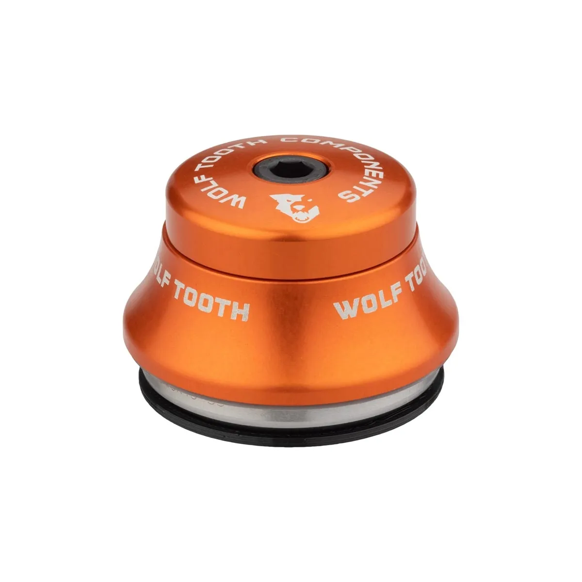 Wolf Tooth Premium Headset Upper Cup 1 1/8 inch | IS41 / 28.6 mm Height 15 mm orange
