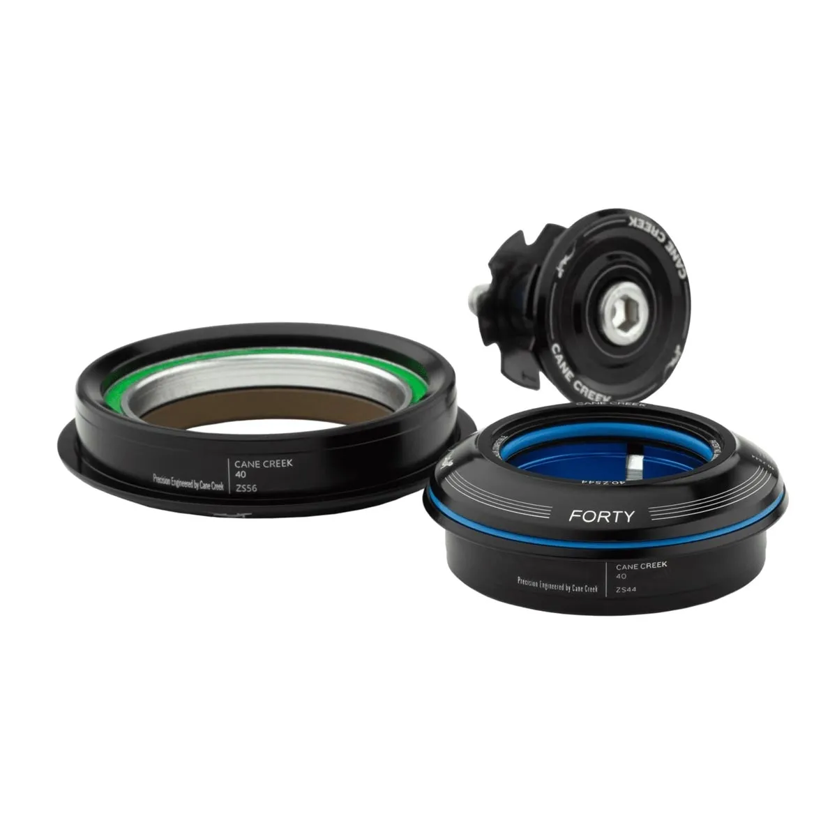 Cane Creek Forty Headset 1 1/8 inch | ZS44/28.6 - ZS56/30 Cap 8mm black