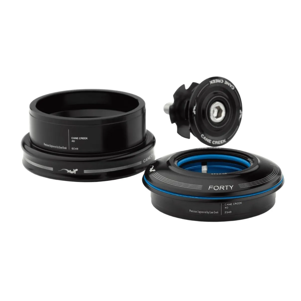 Cane Creek Forty Headset 1 1/8 inch | ZS49/28.6 - EC49/30 Cap 8mm black