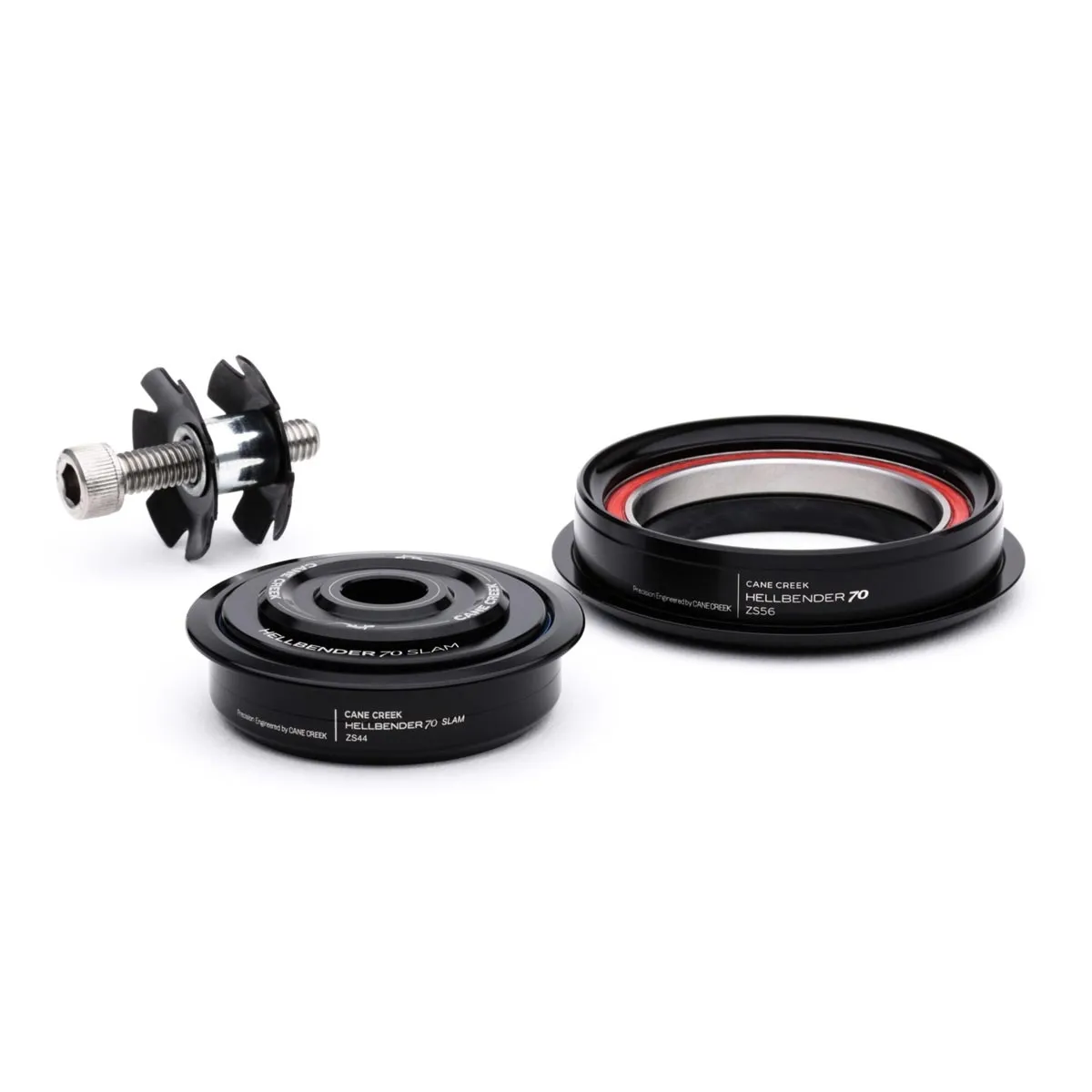 Cane Creek Hellbender 70 Slam Headset Tapered 1 1/8 - 1.5 inches | ZS44/28.6 - ZS56/40 Cap 6mm black