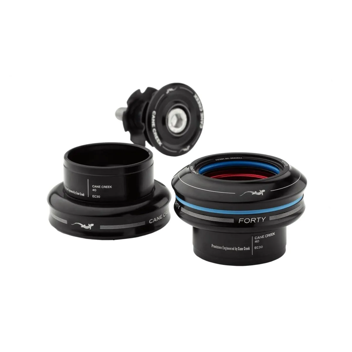 Cane Creek Forty Headset 1 inch | EC30/25.4 - EC30/26 Cap 16mm black