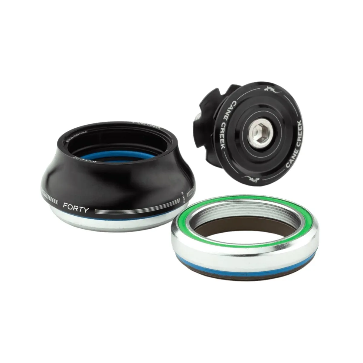 Cane Creek Forty Headset 1 1/8 inch | IS41/28.6 - IS41/30 Cap 15mm black