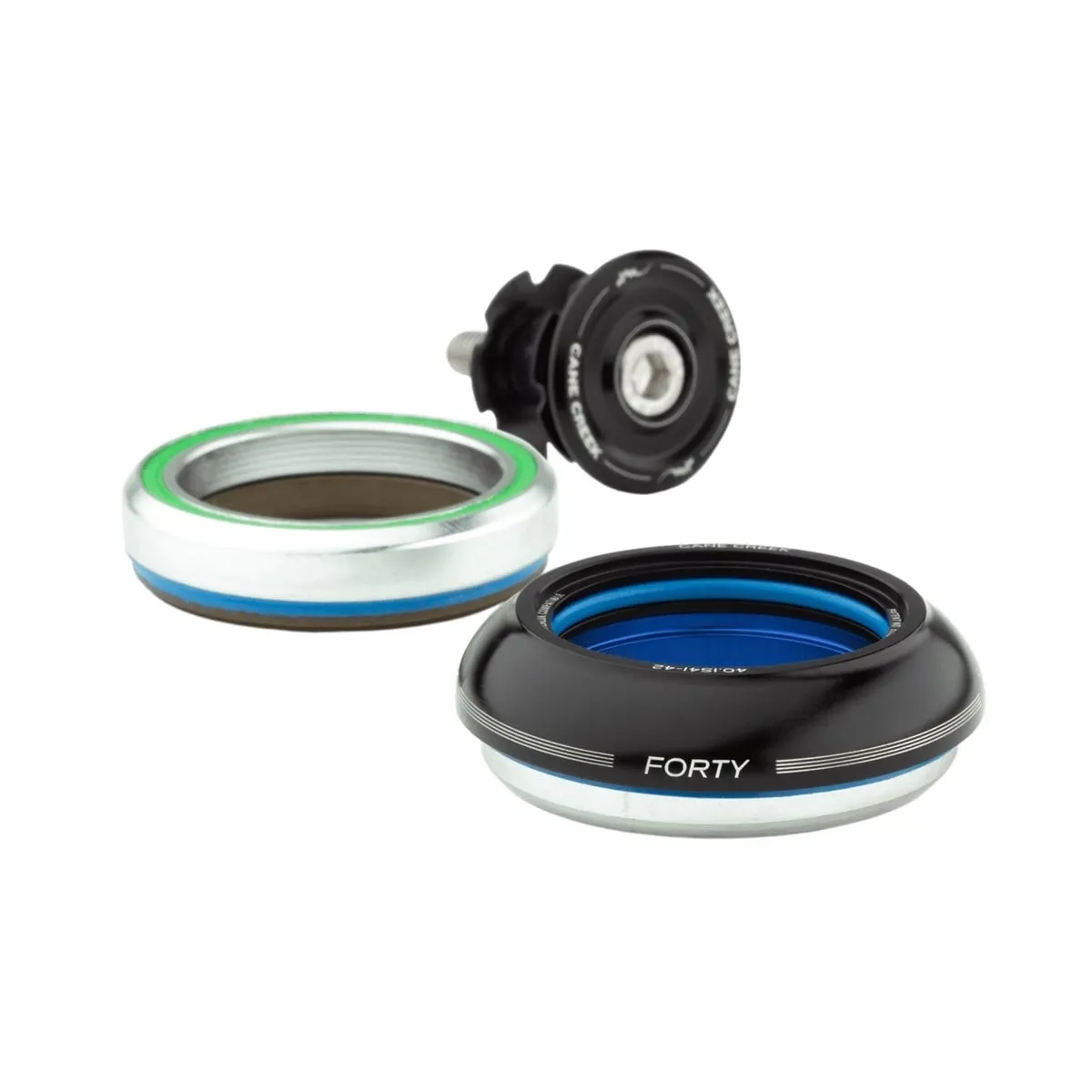 Cane Creek Forty Headset 1 1/8 inch | IS41/28.6 - IS41/30 Cap 9mm black