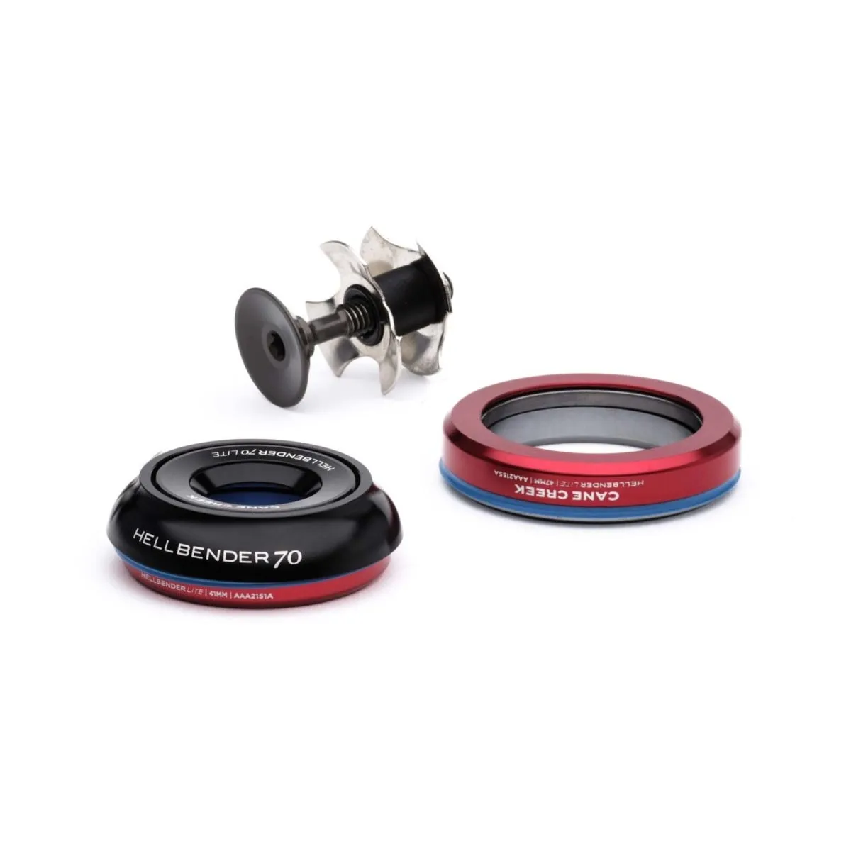 Cane Creek Hellbender 70 Lite Headset Tapered 1 1/8 - 1 1/4 inch | IS42/28.6 - IS47/33 Cap 9mm black