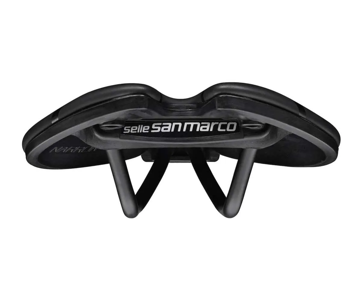 Selle San Marco Aspide Short Dynamic Open Fit Saddle L3 Wide Black Frame Manganese