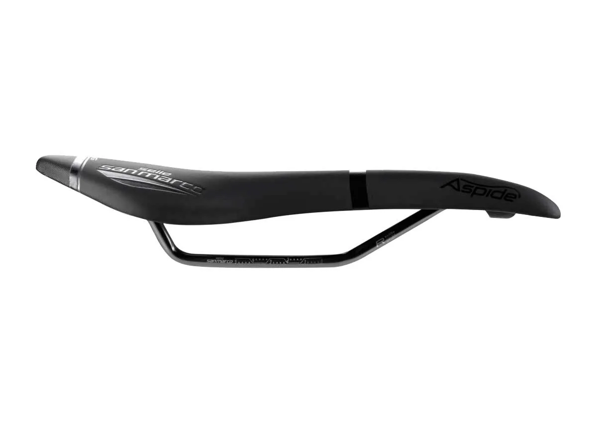 Selle San Marco Aspide Racing Open Saddle L2 Wide Black Frame Xsilite