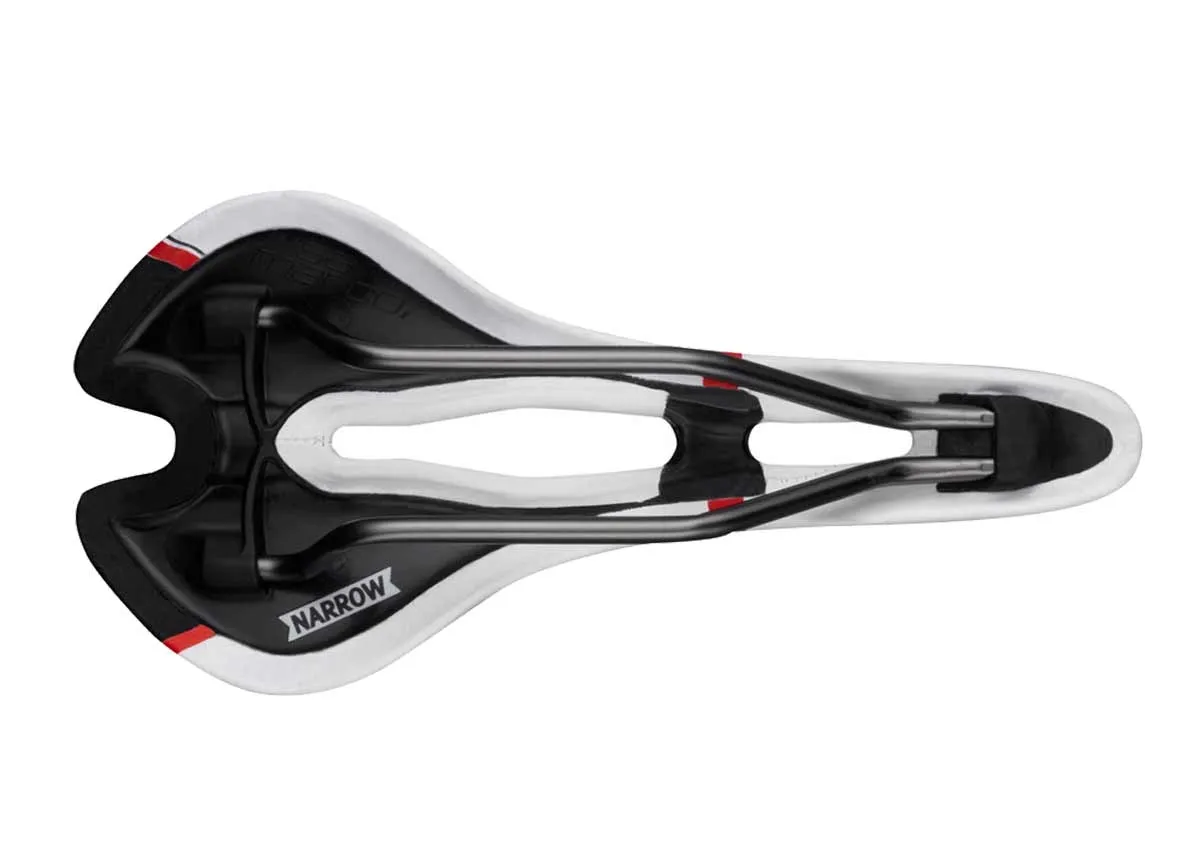 Selle San Marco Aspide Racing Open Saddle S2 Narrow white frame Xsilite