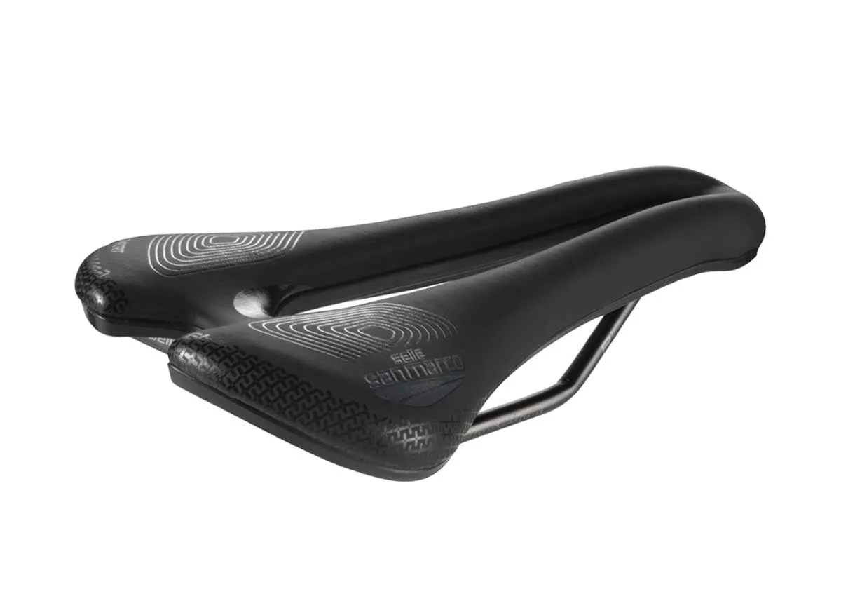 Selle San Marco Aspide Short Supercomfort Racing Saddle L3 Wide Black Frame Xsilite