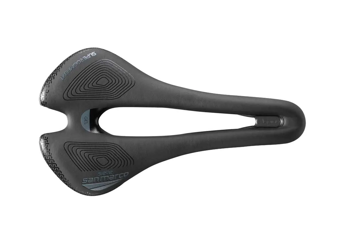 Selle San Marco Aspide Short Supercomfort Racing Saddle L3 Wide Black Frame Xsilite