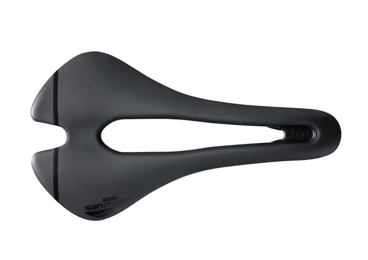 Selle San Marco Aspide Short Sport Open Fit Saddle L3 Wide black frame carbon-steel