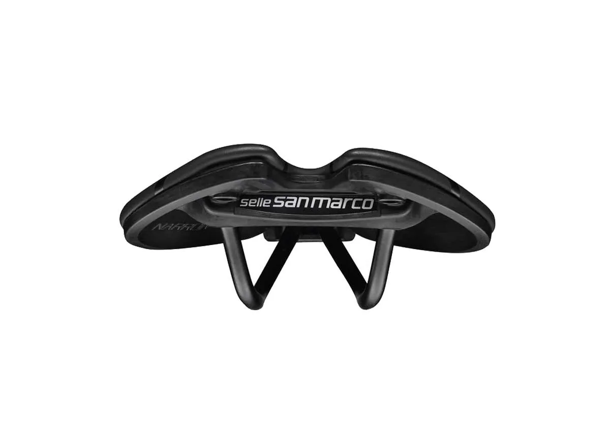 Selle San Marco Aspide Short Sport Open Fit Saddle L3 Wide black frame carbon-steel