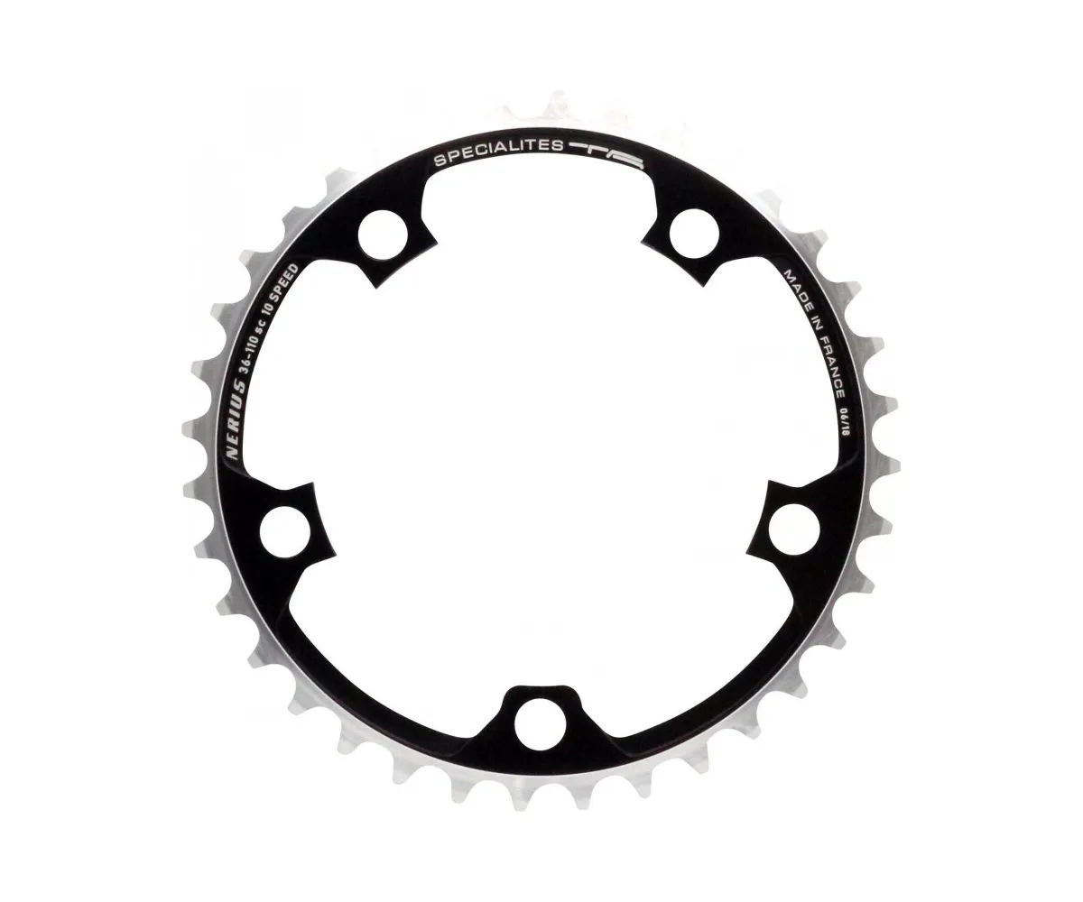 TA Specialite Nerius Campagnolo Compact 10-speed chainring, black, 110 mm inner ring, 36 teeth