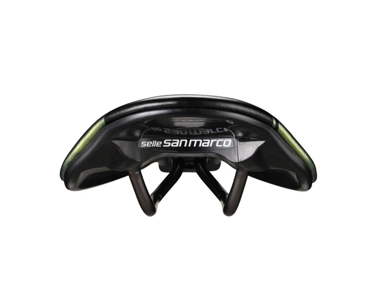 Selle San Marco ShortFit 2.0 Racing Saddle S3 Narrow Iridescent Gold Frame Xslite