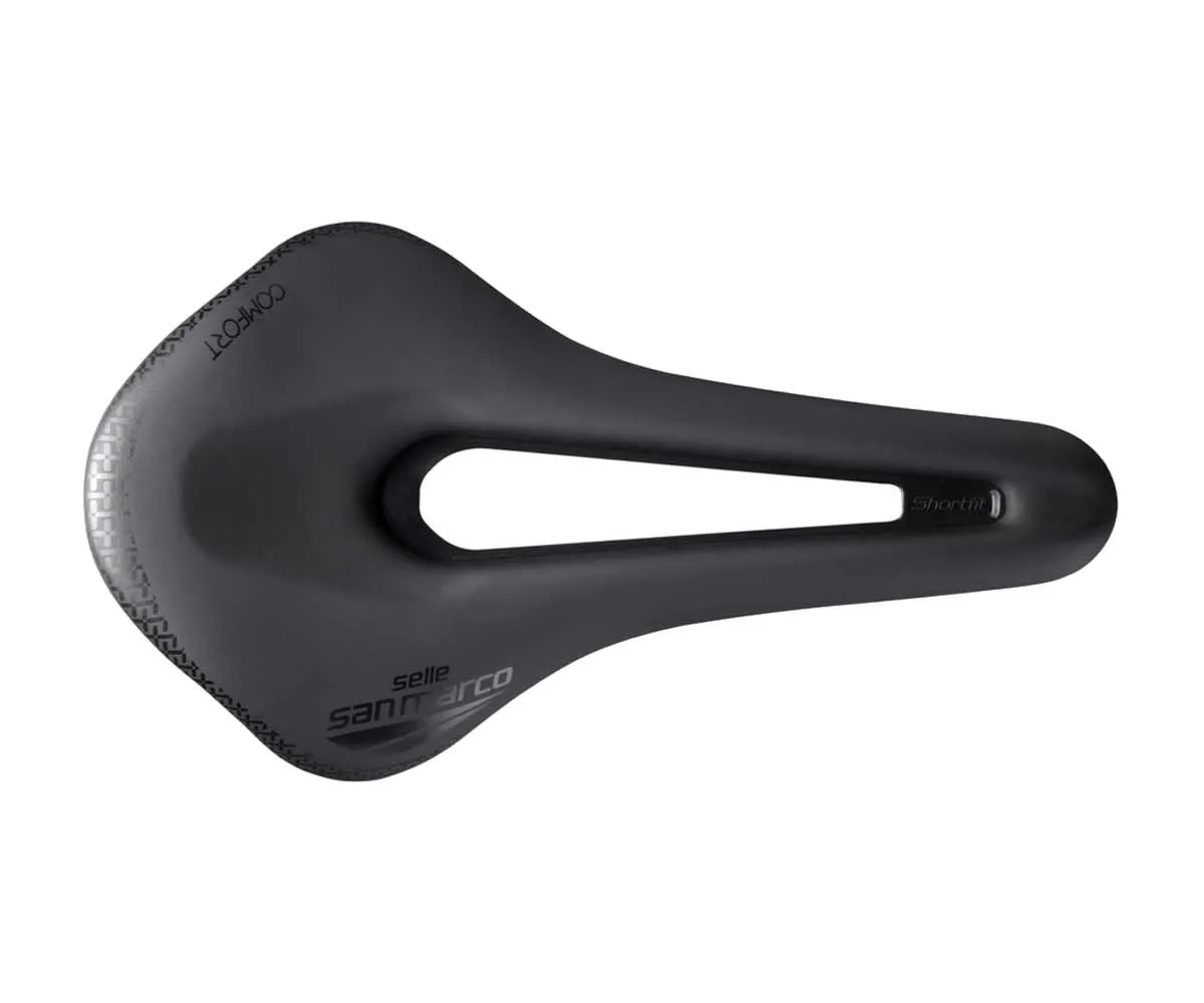 Selle San Marco ShortFit 2.0 Comfort Dynamic Saddle S3 Narrow black frame Manganese