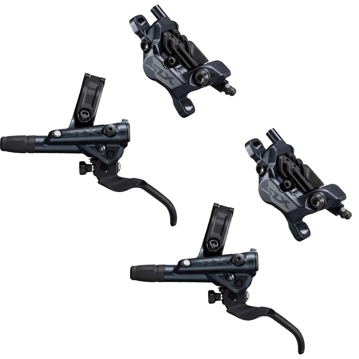 Shimano SLX M7120 Disc Brake Set, 4-piston caliper BR-M7120