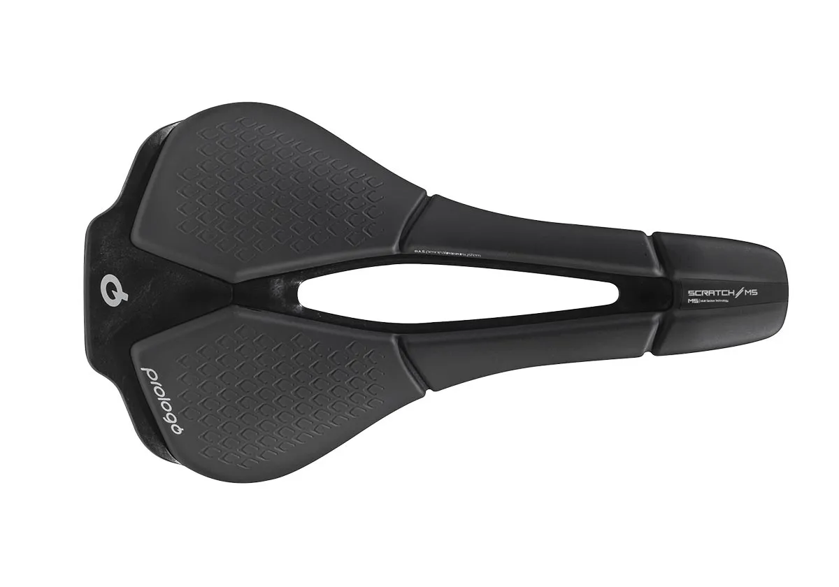 Prologo Scratch M5 PAS Tirox saddle, width 140 mm, black steel frame