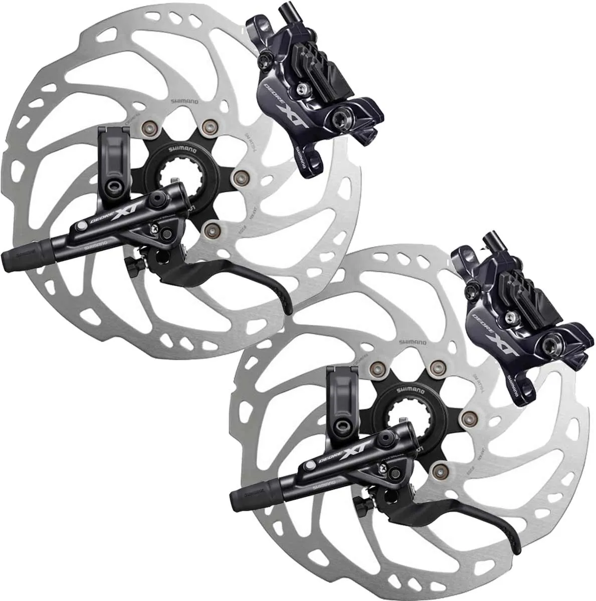Shimano Deore XT M8120 disc brake set + SM-RT70 Centerlock discs