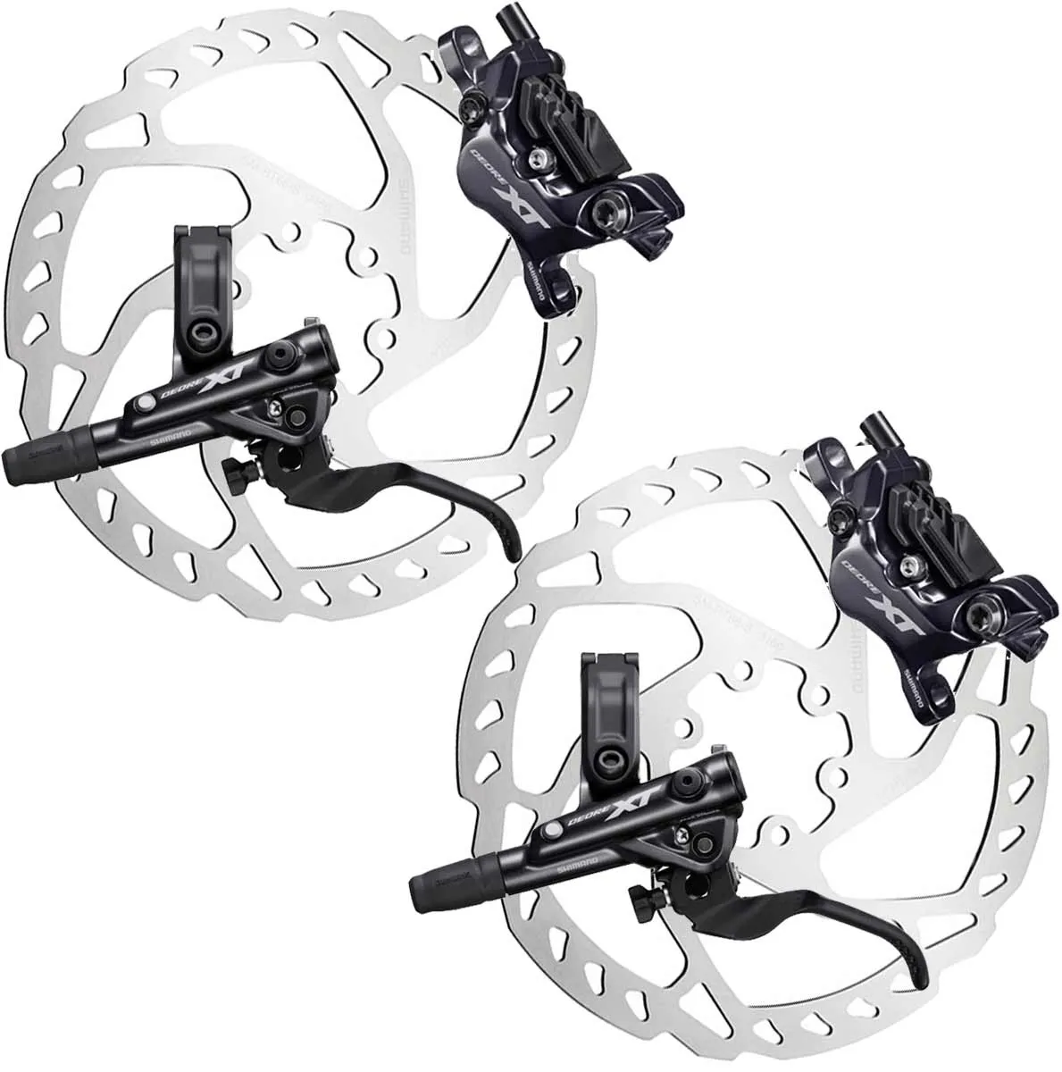 Shimano Deore XT M8120 disc brake set + 6-bolt SM-RT66 discs