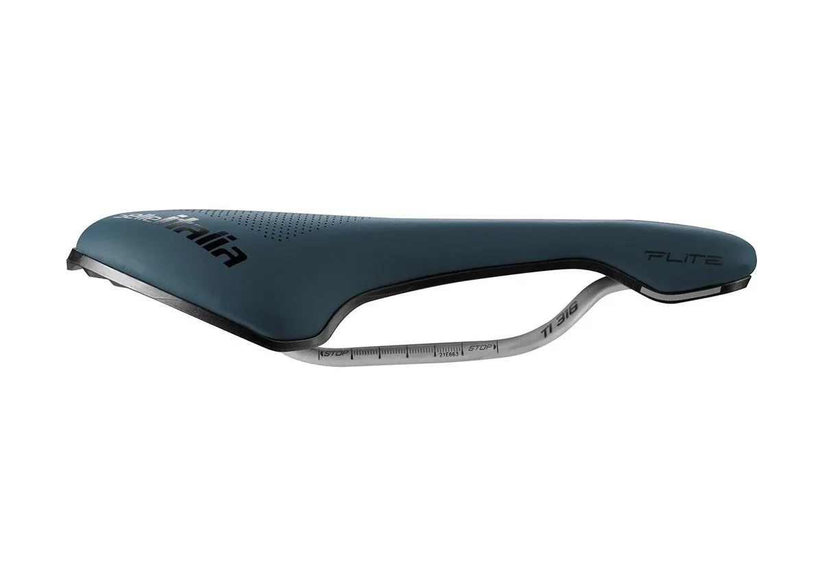 Selle Italia Flite Boost Gravel Saddle Ti316 Superflow S3 blue