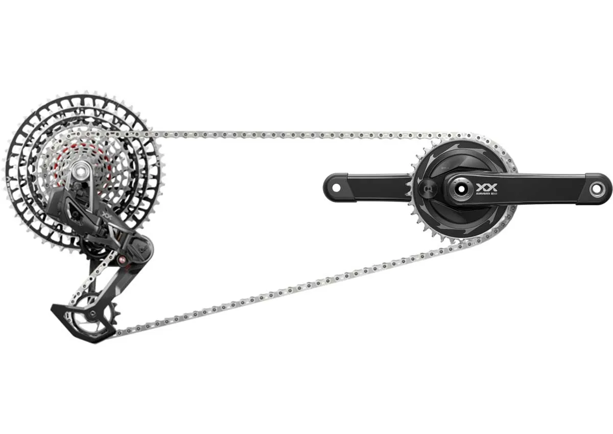 Sram XX SL Eagle AXS 12-speed groupset + power meter 170 mm 34 teeth